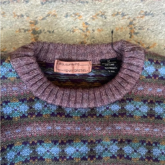 Equipment Vintage Shetland Wool Patterned Sweater - Picture 2 of 3